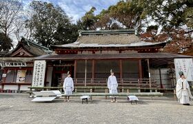 成田山不動尊と、初詣準備中の石清水八幡宮を参拝。