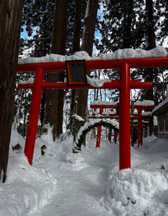 3羽のうさぎが見つかるかな　雪景色の熊野大社　２つの樹氷　雪上車とロープウエイ３