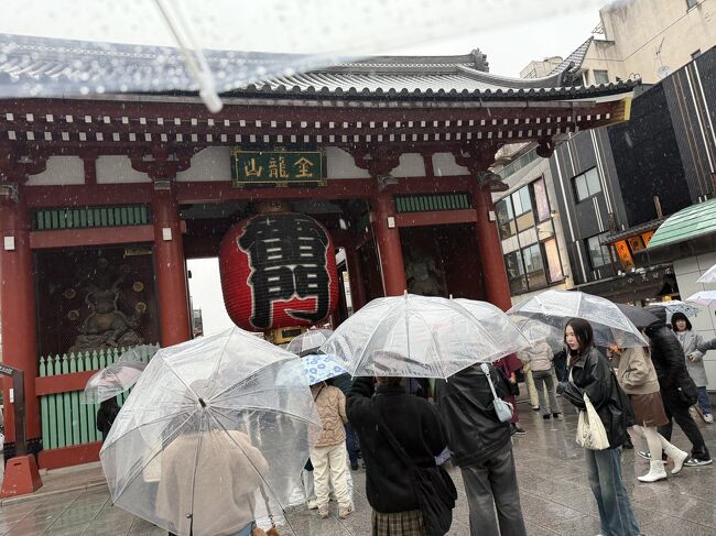 浅草は修学旅行以来2回目だよ!