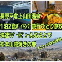 長野戸倉上山田温泉１泊２食バイキング鈍行ひとり旅5 快速リゾートビューふるさとで松本山賊焼きの巻