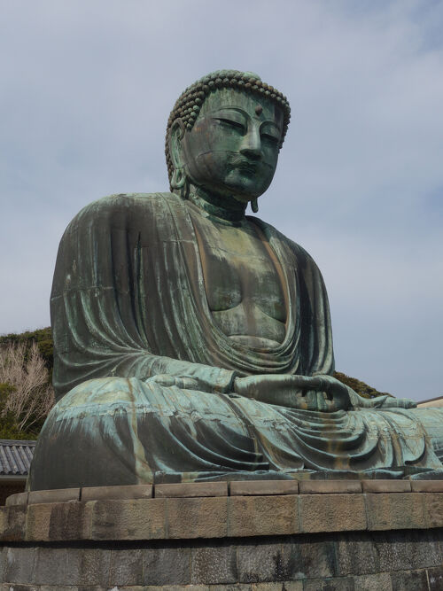 鎌倉の大仏さまは美男かな。久しぶりのデートです。』鎌倉