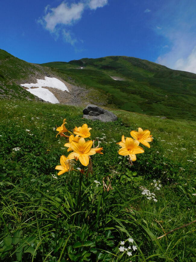 真夏の鳥海山河原宿