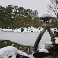 雪の金沢、白川郷、高岡、加賀2泊3日（1日目は金沢）