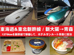 韓国釜山から青森&北海道へ乗活・その4.東海道&東北新幹線にW乗車&青森市内宿泊