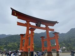 尾道・広島4泊5日の旅　【4日目】宮島　その2　大鳥居をくぐります。
