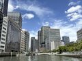 お嬢と行く大阪・京都(現地速報③) 水の都大阪で初めての "水上バス"。水上から見た "淀屋橋"！