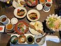 ⑤マダムの暮らすように旅する福岡・佐賀7月編　日帰りバス旅行ａの２　3日目の2　ランチ＝福島八幡宮・八女伝統工芸館・観光物産館＝お茶＝小倉