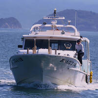 高松盛夏16　高松港辺り　高速船-まりんなつ1号-乗船　☆豊島（家浦港）行　9:02/1450円