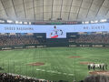 2025年8月　東京ドーム　読売ジャイアンツVS阪神タイガース　長嶋茂雄終身名誉監督追悼試合