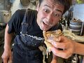 大阪湾の貝を買ってランチ雪崩れ込み
