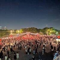 2025年8月29日、横浜臨港パークにて「みなとみらい大盆踊り（8月29日～30日）を観光