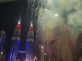マレーシア独立記念日の花火を見る。