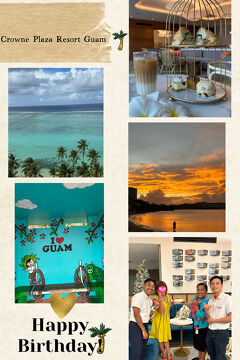 2024年12月 B.D♡一人Guam♪supもシュノーケルも楽しんで(*^^)vクラブラウンジでアフタヌーンティー☆サプライズも♡