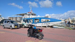 【沖縄八重山 原付旅】貨客フェリーに原付載せて西表島へ！