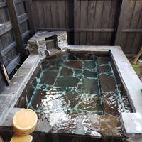 平山温泉 湯の蔵、露天風呂付個室にてランチ