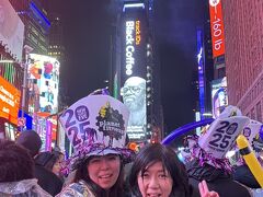 初めてのNY　2025タイムズスクエア雨のカウントダウン（3）
