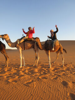 モロッコが好き!⑤ラクダに乗ってサハラ砂漠の日の出を見に行った編
