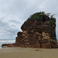 3泊4日山陰の旅 3日目 －稲佐の浜からの出雲大社、江島大橋、宍道湖夕日－
