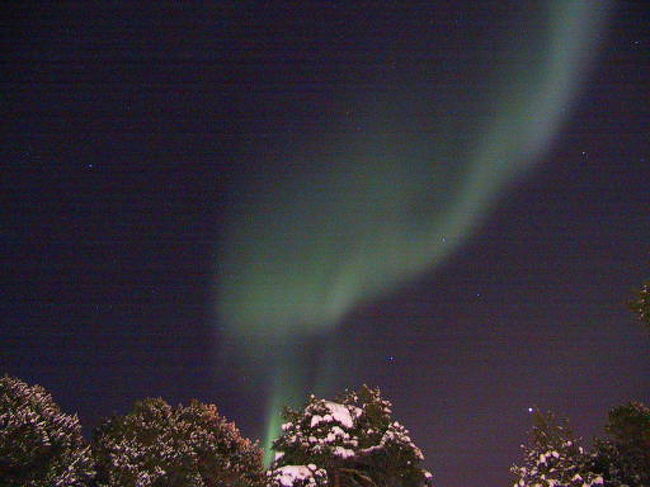 サーメ人の里カラショクに到着、今日も出ました、これで連続四日見られた