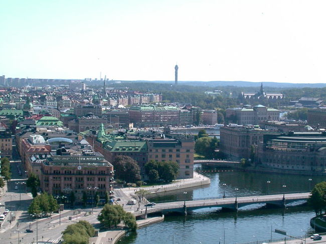 市庁舎の塔からの眺め・１<br />晴れていたので遠くまで見渡せます