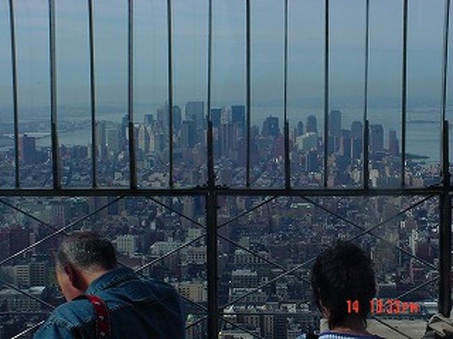 展望台からの景色です。摩天楼が一望できます。