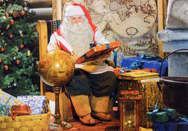 手紙と一緒にサンタさんのカードが･･･。