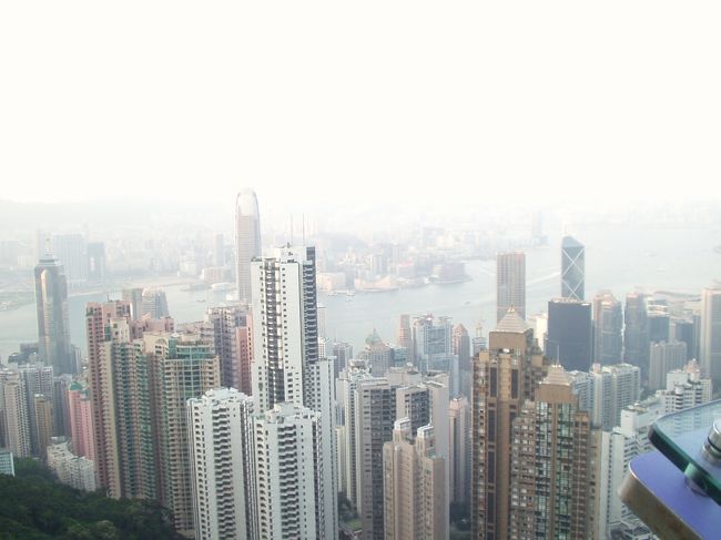 ビクトリアピークからの景色。夜景はもっと素敵です。