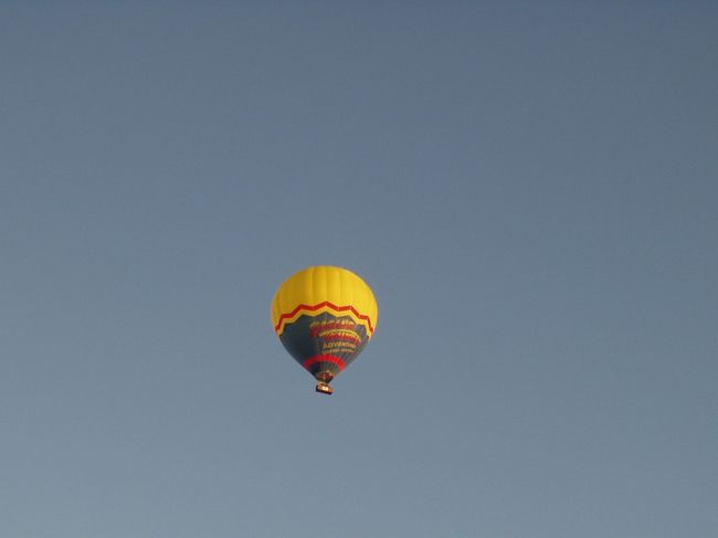 バルーンにのっちゃいました。下にはカンガルーが見えました。