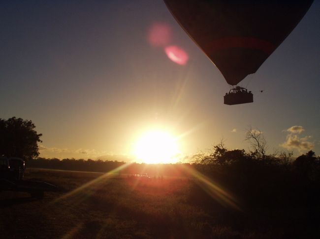 バルーンから見た朝日。早起きした甲斐がありました。