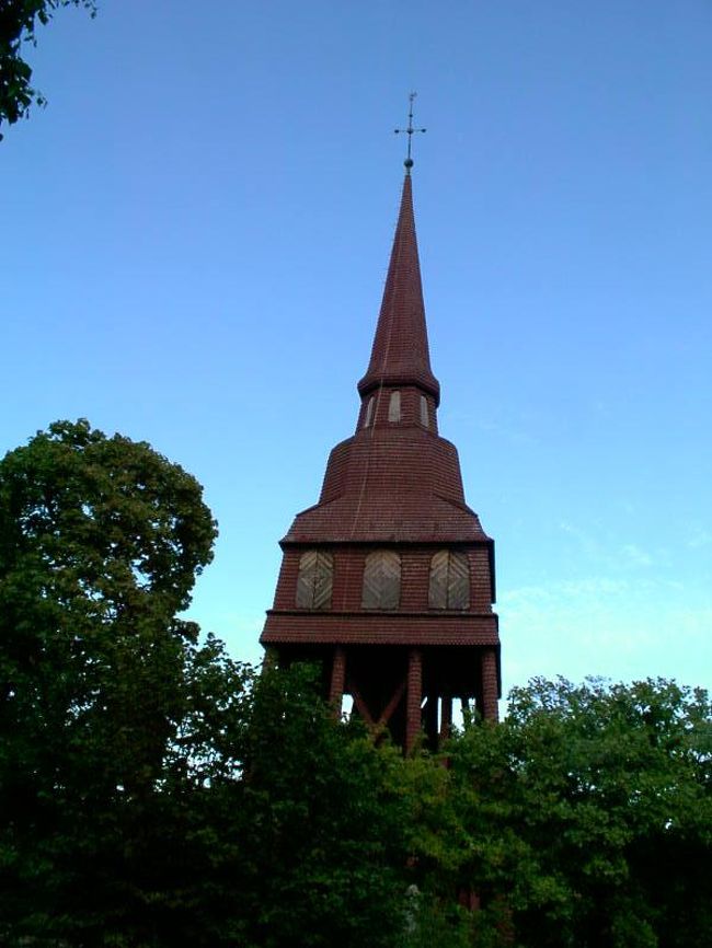 スカンセンの眺め・８<br />古い教会のようですね。