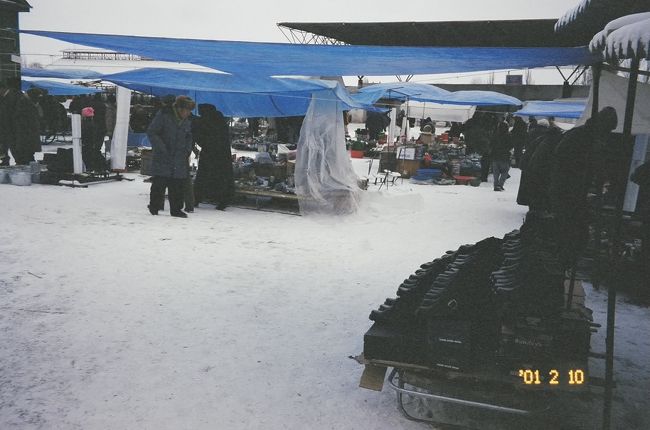 ビシュケクの極寒マーケット