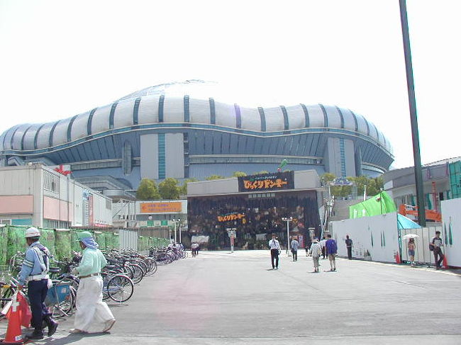 千代崎駅から「大阪ドーム」を望む！