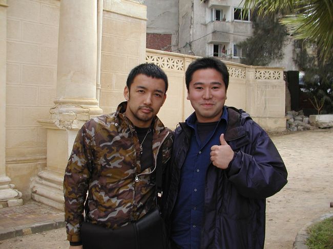 アレキサンドリアで山本太郎さんに会いました。とても良い人で一緒に写真をとってくれました。