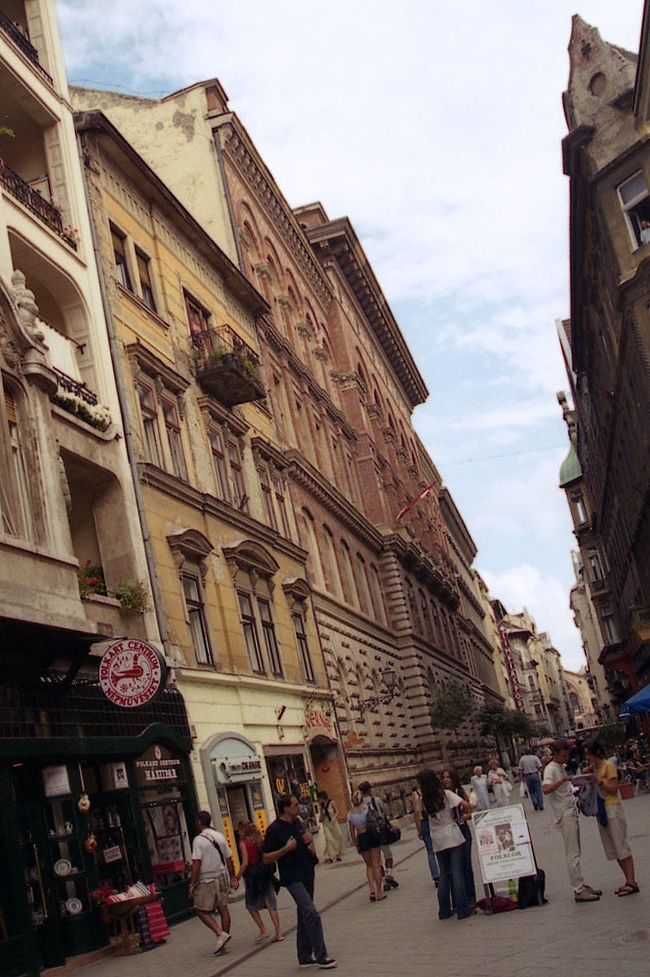 ヴァーツィー通り<br />ブダペスト最大の繁華街メインストリートです。歩行者天国になっているので両脇に並ぶブティックやお土産屋さんを廻りながら、街ブラするのが楽しいです。