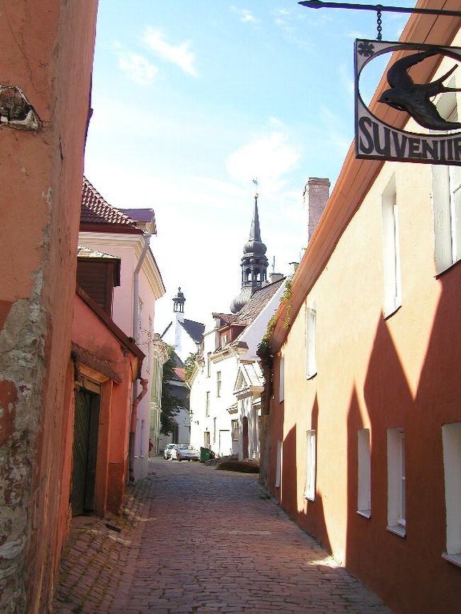 丘に上がる両側にはお土産屋などがたくさん並んでいます。観光地によくあるところで、品物もなかなかです。