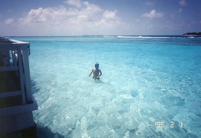 モルディブの海 Maldives 🇲🇻 blue 】 モルディブ🇲🇻の 海は🏖安定の ブルー