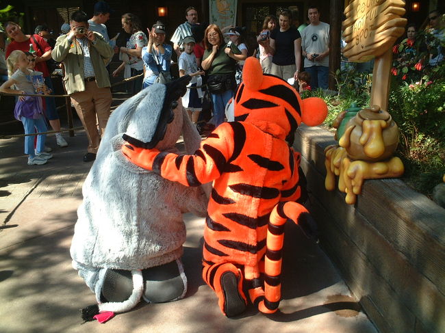 せっかくのなのでディズニーランドカリフォルニアの１枚。　一緒に写真を撮る場が各所にあります。<br />ここではサインをもらうのが定番のようですので、行かれる方はペンと紙を。