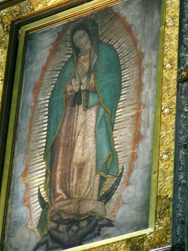 エブロス ギフト ビジョン 聖母グアダルーペ像 聖母サン・フアン・ディエゴ ブロンズ仕上げ 訪問 奇跡 聖母 マリア カトリック 神性  インスピレー（並行輸入品） オブジェ、置き物