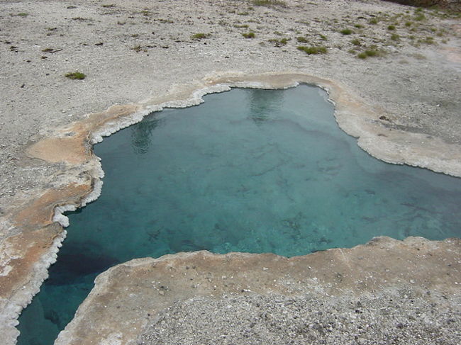 Morning Glory Pool に着くまでにもこんなんがたくさん・・・。