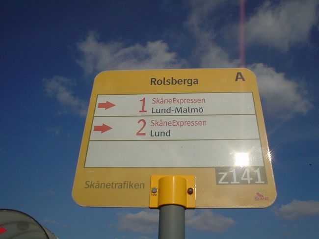 ここからルンドにバスで帰ります。計３５ｋｍあまり…