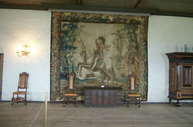 オスロの港横にあるお城の内部です。