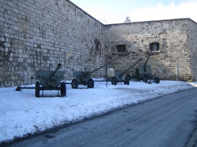 丘の上にはこのような<br />軍品も置いてあった。<br />いやぁ、歴史を感じますね。<br />かっこいいや。