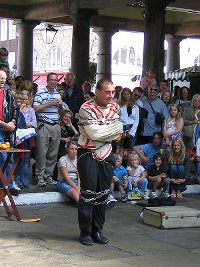 この人さぁ、鎖抜けとか、こーいう芸もすごいんだけど、何がすごいって、顔芸が一番すごいわけよ(笑)。顔の活躍筋、通常の２倍くらいあんじゃないのかな。