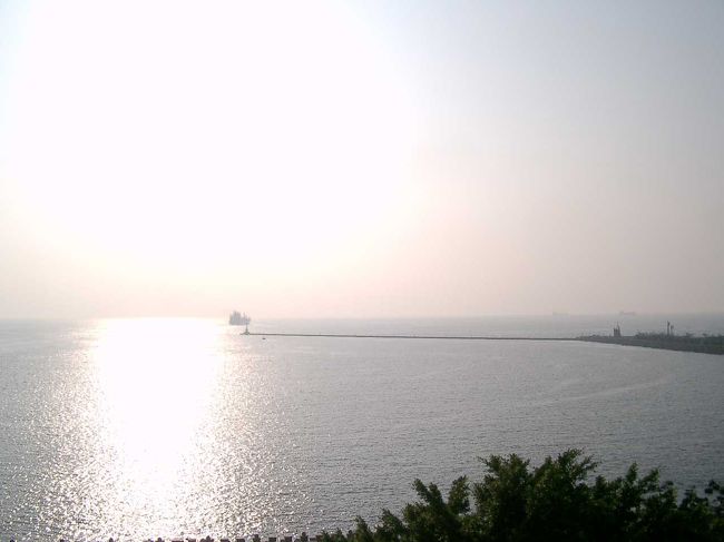 西子湾の夕日<br />