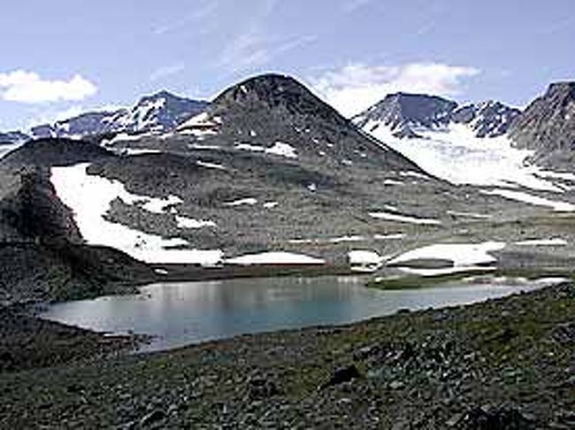 Darfalvaggi川の源頭部です。いくつもの湖があります。