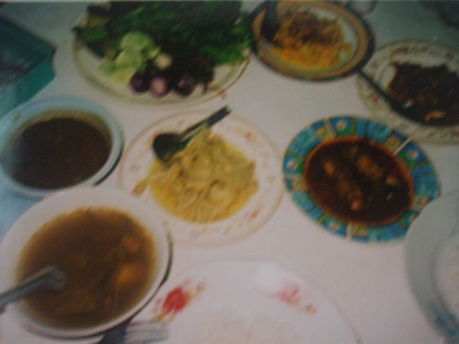 他民族国家だけにインド系の食堂、中華食堂も充実していた中で、唯一この１回だけミャンマー料理の食堂に。う〜ん、でも印象に残らない味。。。