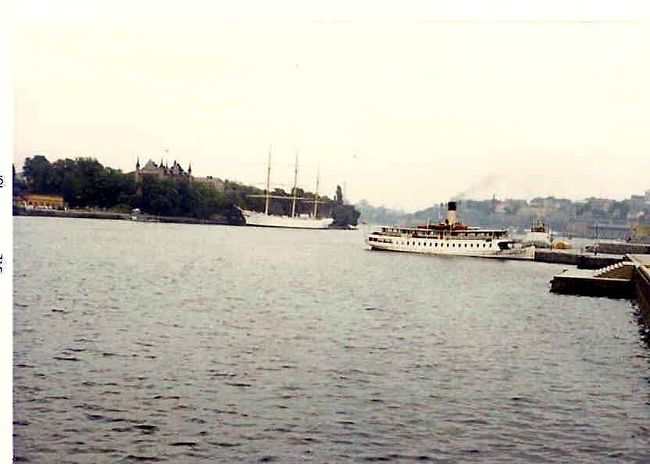 ストックホルムの港。フェリーの運航は多い国だ。<br /><br /><br />