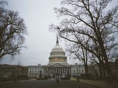 【アメリカが州国議会議事堂】

ワシントン（Washington）は来たのが初めてなので、どのように回ったらいいか要領がわかりません。
とりあえず、駐車場を探して車を停めて観光してみようかと思いました。
なんとか明るい？うちにアメリカ国会議事堂（United States Capitol）に到着しました。

United States Capitol, Washington D.C.