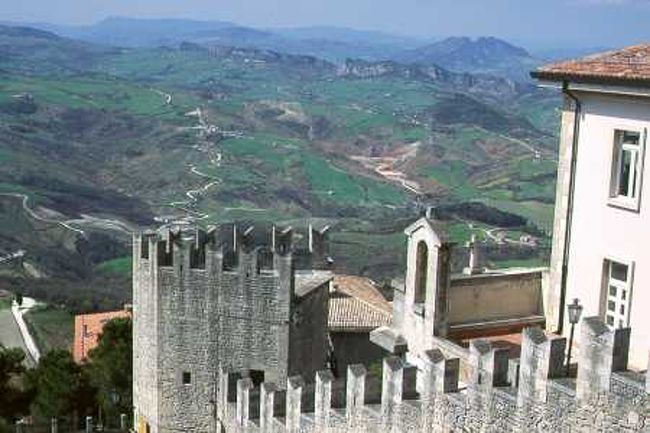 山の上から見下ろすパノラマは雄大