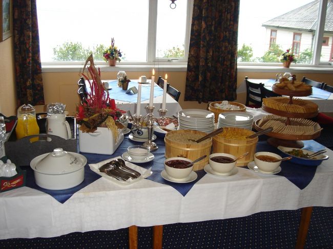 Midtnes Pensjonatの朝食